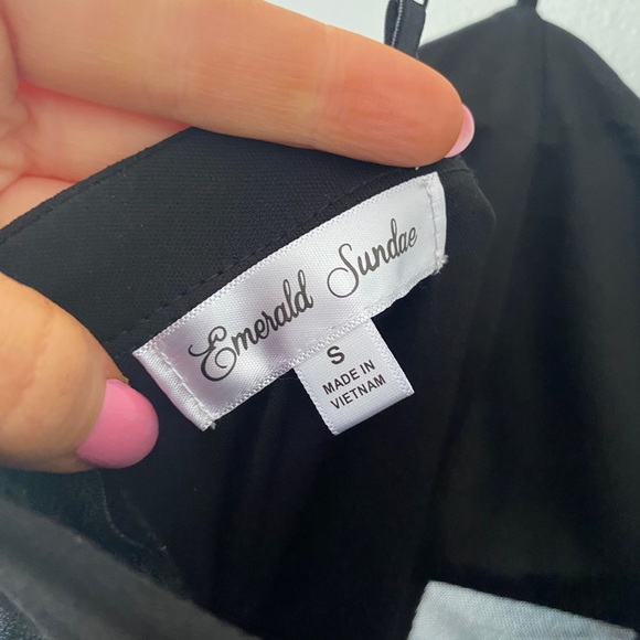 Black Mesh Prom Dress w Slit - Picture 9 of 9